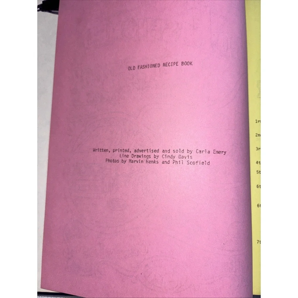 Old Fashioned Recipe Book Carla Emery Hardcover 1976 1977‎ homesteading resource
